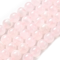 Бусы из натурального розового кальцита G-Z103-A01-10mm