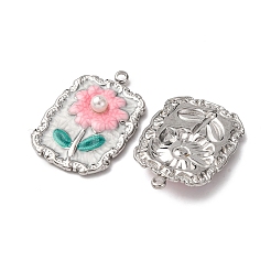 Подвески из нержавеющей стали 304 с эмалью&nbsp;STAS-P406-26B-P