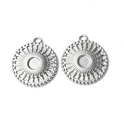 Подвеска-кабошон из нержавеющей стали 304 STAS-C066-13P