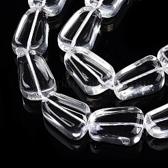 Прозрачные стеклянные бусины GLAA-N001-48