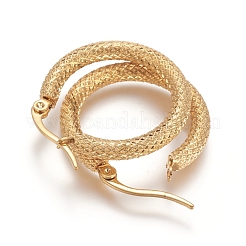 201 серьги-кольца из нержавеющей стали геометрической формы STAS-D171-12B-G