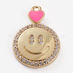 Латунные микро проложить кубического циркония подвески ZIRC-H115-09G