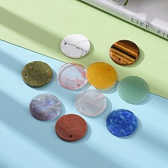 10шт 10 стильные подвески из смешанных драгоценных камней&nbsp;G-CJ0001-32