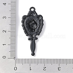 Pendenti smaltati in lega di placcatura a cremagliera di halloween&nbsp;PALLOY-F018-26EB-01