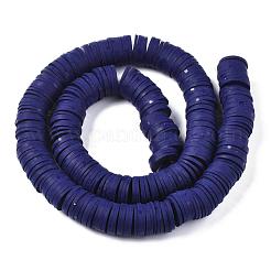 Flache runde handgemachte Fimo Perlen&nbsp;CLAY-R067-12mm-35