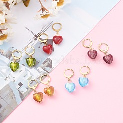 Серьги-кольца Huggie Hoop из нержавеющей стали 304 EJEW-JE04475