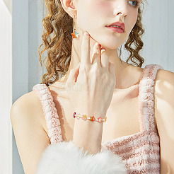 100 шт. 10-цветные прозрачные стеклянные бусины GLAA-TA0012-36