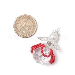 2 шт. подвески из стеклянных бусин 2 стилей PALLOY-MZ00710-03