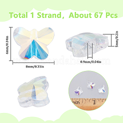 1 нить стеклянных бусин GLAA-SC0002-41