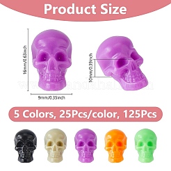125 шт. 5-х цветные пластиковые бусины на Хэллоуин&nbsp;FIND-DC0006-32