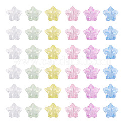 100pcs perles acryliques transparentes&nbsp;TACR-TADJ0001-04