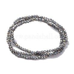 Прозрачные стеклянные бусины гальваническим пряди EGLA-H107-01A-B07