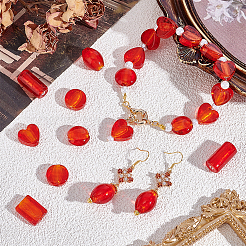 60 шт. 6 стиля бусины ручной работы из серебряной фольги лэмпворк FOIL-PH0001-02