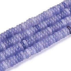 Окрашенные природные белый нефрит бисер пряди&nbsp;G-T142-6mm-05G