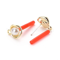 Сплав серьги выводы EJEW-J102-02G