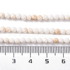 Природные Говлит бисер нитей G-C025-02B-09