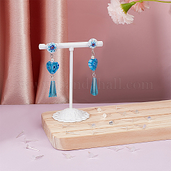 20 шт. фурнитура для сережек-гвоздиков из стерлингового серебра STER-BC0002-24A