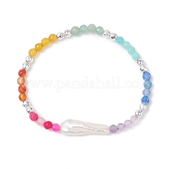 Браслеты с жемчугом кеши из натурального жемчуга в стиле барокко&nbsp;BJEW-JB12555