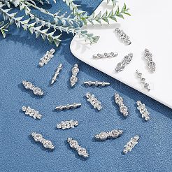 60 шт. 3-х стильные литые проставки для прутков со стразами ALRI-FH0001-05