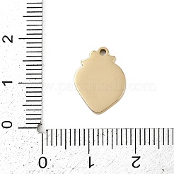 Breloques en émail en acier inoxydable 304&nbsp;STAS-I338-01G-07