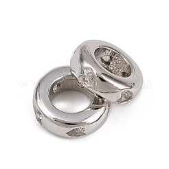 Латунные микро проложить Цирконий Европейский бисером KK-B150-24P