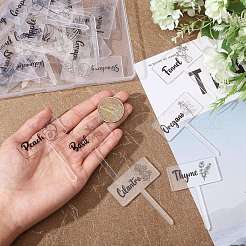 1 комплект акриловых этикеток для растений AJEW-CA0004-57A