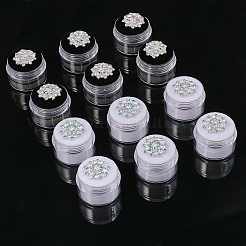 2 цветная колонка пластиковые коробки для хранения россыпью драгоценных камней с бриллиантами CON-CA0001-021B