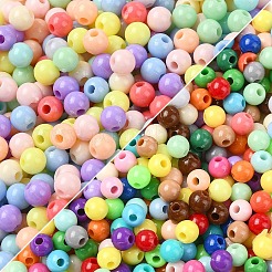 400 шт. Непрозрачные акриловые бусины&nbsp;MACR-YW0003-66