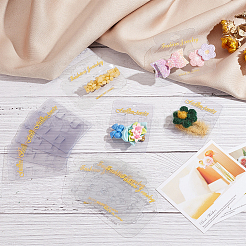 200 шт. 2 стиля пластиковых заколок для волос и резинок для волос с демонстрационными карточками&nbsp;CDIS-OC0001-06