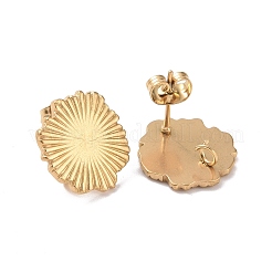 Ионное покрытие (ip) 304 нержавеющая сталь серьги-гвоздики фурнитура STAS-C059-01G