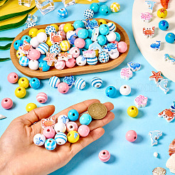 Деревянные европейские бусины&nbsp;WOOD-TA0002-63