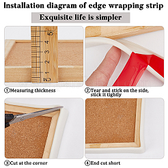 U-образные самоклеящиеся ленты для защиты кромок tpe AJEW-WH0518-57B