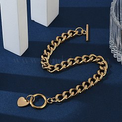 Ионное покрытие (ip) 304 нержавеющая сталь панцирные браслеты цепи&nbsp;BJEW-P237-04G