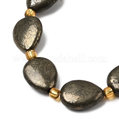 Природного пирита бисер нитей&nbsp;G-Z131-B01-01