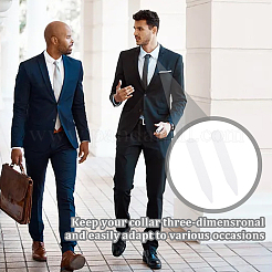 100 шт. ПВХ-подставка для воротника рубашки&nbsp;DIY-CN0003-59A