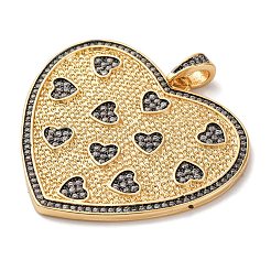 Латунные микропаве прозрачные подвески с фианитом KK-U076-20G