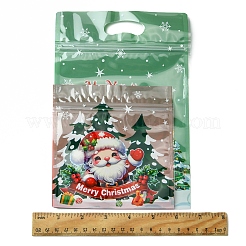 50 шт. 2 стиля пластиковых пакетов с застежкой-молнией на рождественскую тематику ABAG-FS0001-07