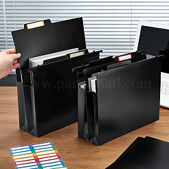 PPプラスチック製吊り下げファイルポケット1袋  紙のステッカー付き  長方形  300x240~245x10mm&nbsp;AJEW-PH0009-96B