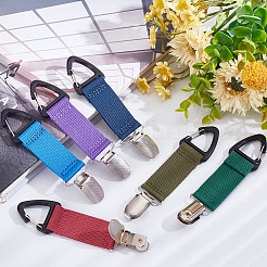 6 шт. 6-цветные нейлоновые ремешки-зажимы для шляпы FIND-GO0001-13