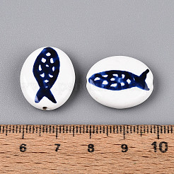 Фарфоровые бусины ручной работы&nbsp;X-PORC-T134-03