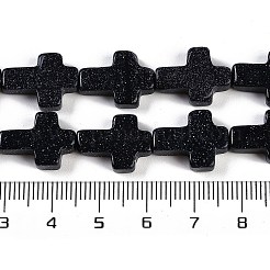 Синтетический синий авантюрин бисер нитей G-I369-A25-02