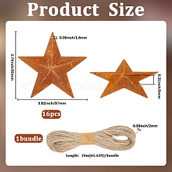 Звездная ржавчина железо большие подвески&nbsp;IFIN-GF0001-09C