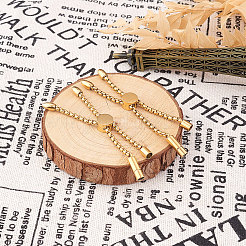 Fabrication de bracelet coulissant en acier inoxydable / bracelet bolo&nbsp;MAK-CJ0002-03G