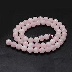 Madagascar rosa naturale perle di quarzo fili&nbsp;G-K285-33-12mm-01