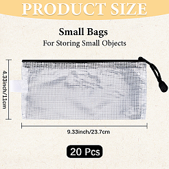 20 transparente PVC-Stifttasche&nbsp;AJEW-CN0003-87