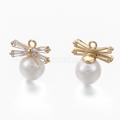 Латунные микро проложить кубического циркония подвески KK-R132-030-NF