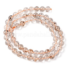 Нити натуральных алмазных бусин херкимер&nbsp;G-Z115-C03-6mm