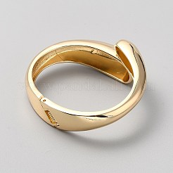 Латунные браслеты с открытыми манжетами для женщин&nbsp;BJEW-SZC0008-01A-G