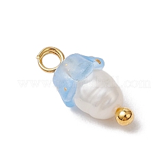 Цветочные акриловые подвески&nbsp;PALLOY-JF03588-12