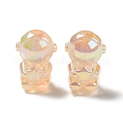 УФ-покрытие радужными переливающимися акриловыми бусинами&nbsp;PACR-M002-06A